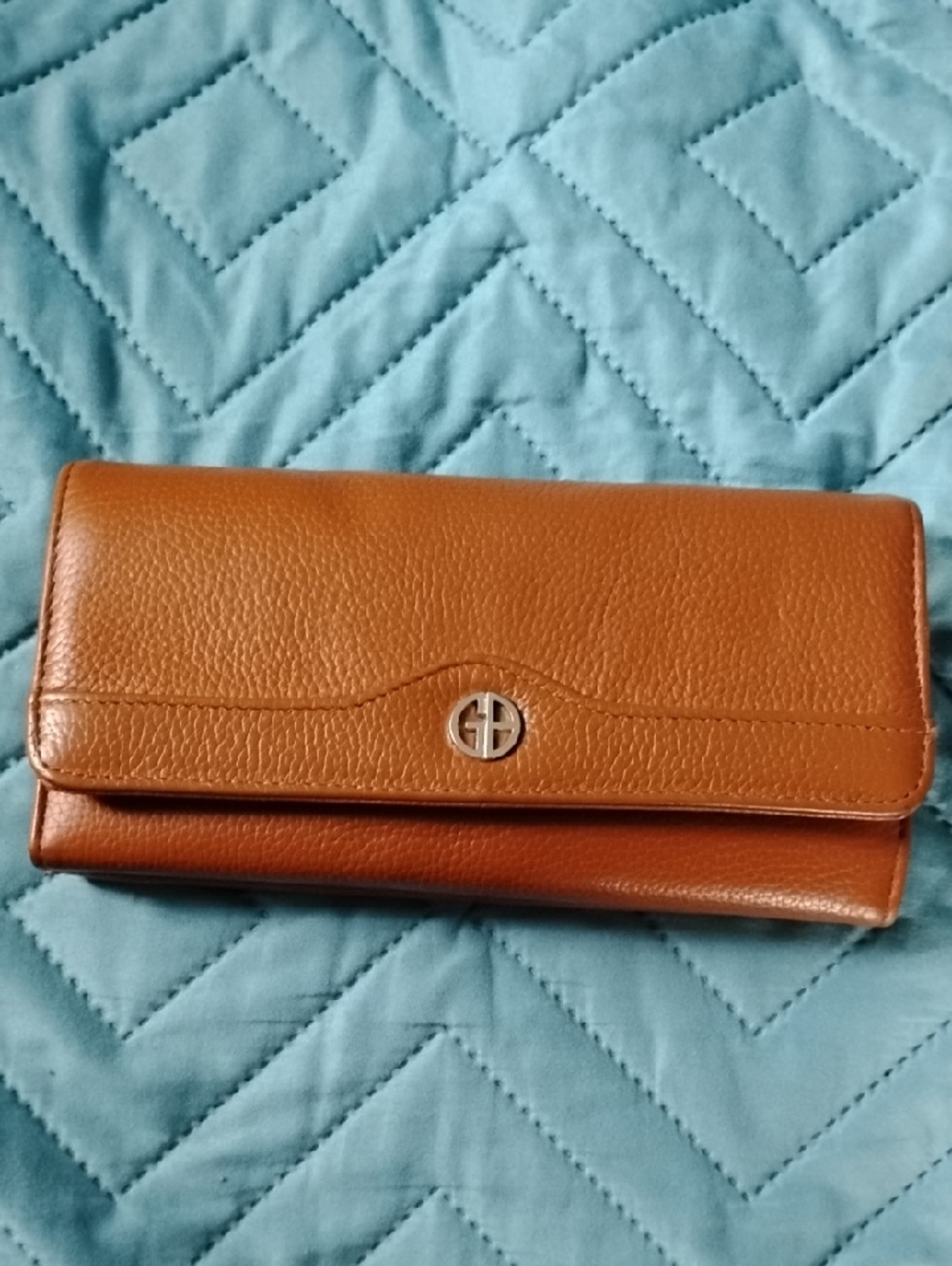Giani Bernini Tan Genuine Leather Continental Wallet